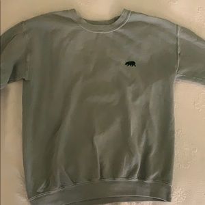 Brandy Melville Green Bear Crewneck